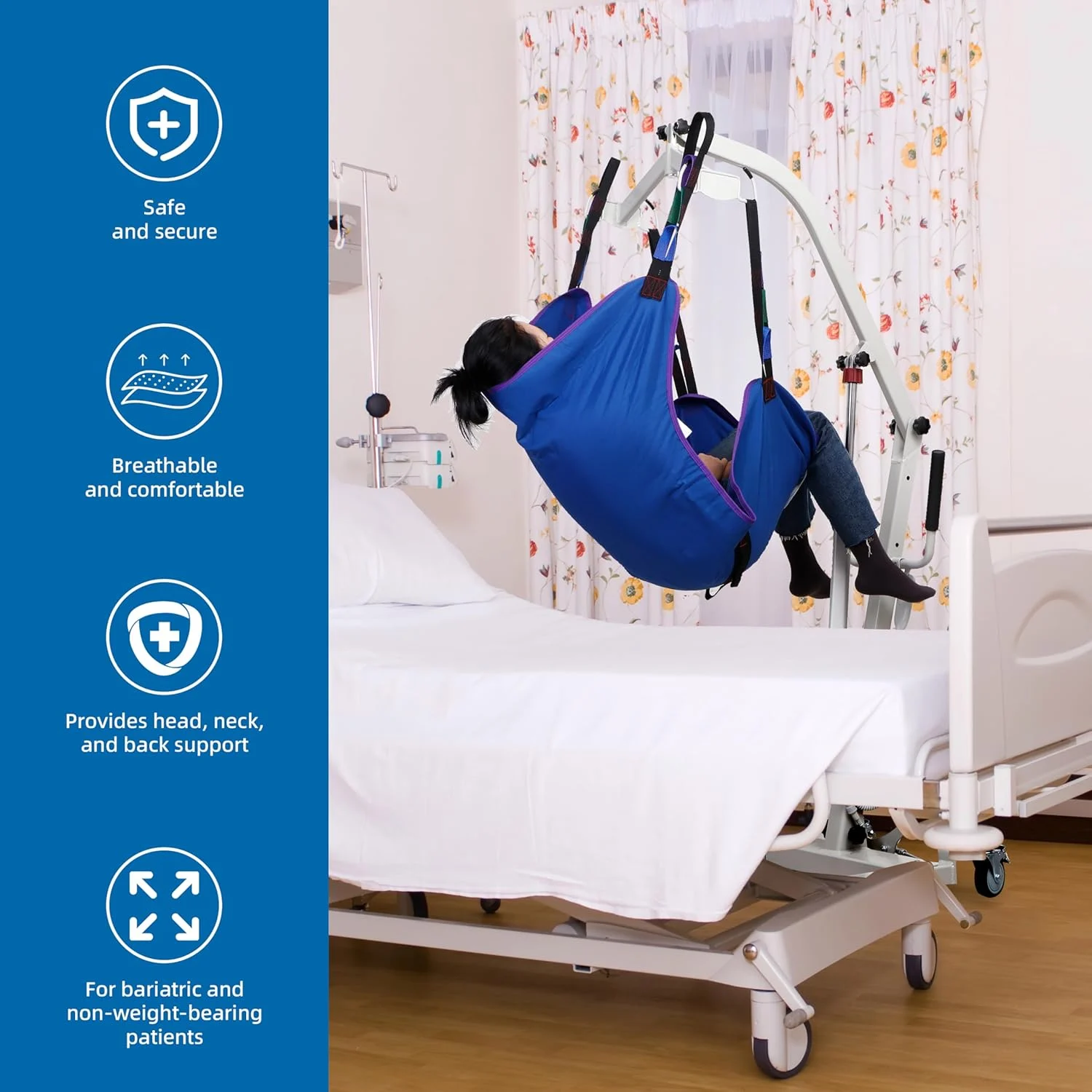 Solid Full-Body Sling for Elderly and Disabled,FSA HSA, Polyester Lift Pad for Lifting Patients-Safe & Versatile- Max Weight 600 lb - Image 5