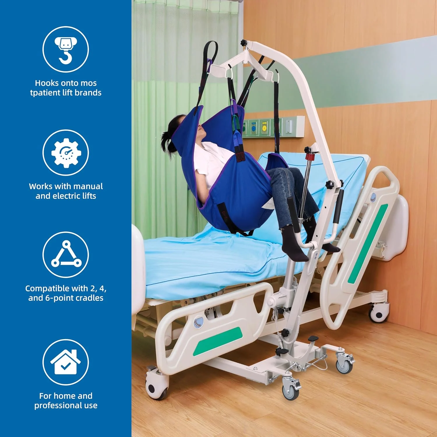 Solid Full-Body Sling for Elderly and Disabled,FSA HSA, Polyester Lift Pad for Lifting Patients-Safe & Versatile- Max Weight 600 lb - Image 6