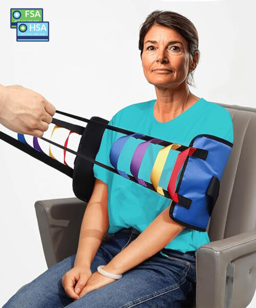 Sit to Stand Lift Buttock Strap –FSA HSA– Stand Assist Aid for Elderly Disabled Adults, Patient Transfer Sling for Lifting Seniors, Compatible with Most Mobility Aids and Equipment- 72 x 9.8 inch (Blue)